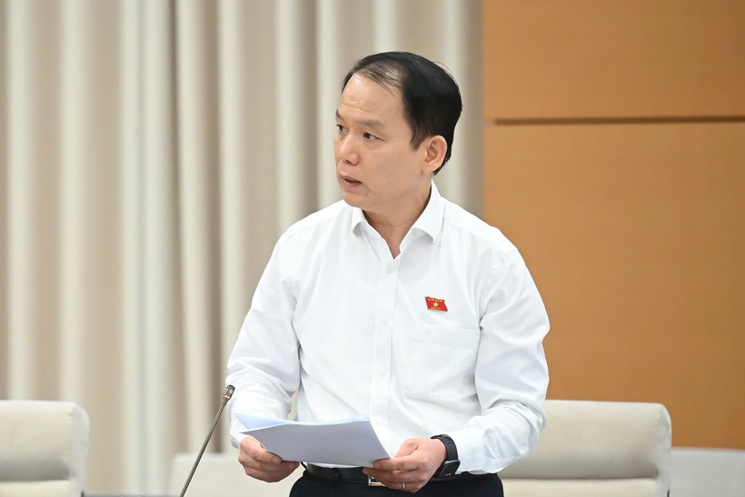 Chủ nhiệm Ủy ban Pháp luật và Tư pháp Hoàng Thanh Tùng. Ảnh: Media Quốc hội.