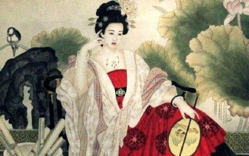 Tranh vẽ Dương Quý Phi. Ảnh: Sohu