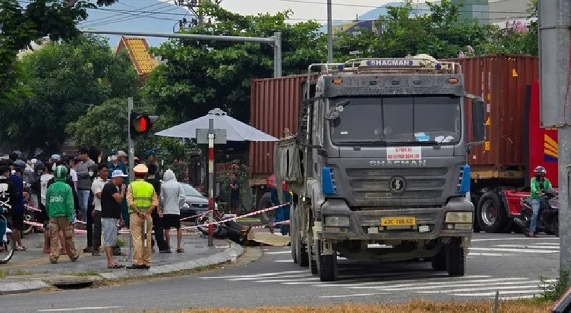 Hiện trường xảy ra vụ tai nạn. Ảnh: Báo Tiền phong.