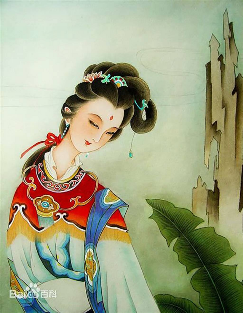 Một bức tranh vẽ Điêu Thuyền.
