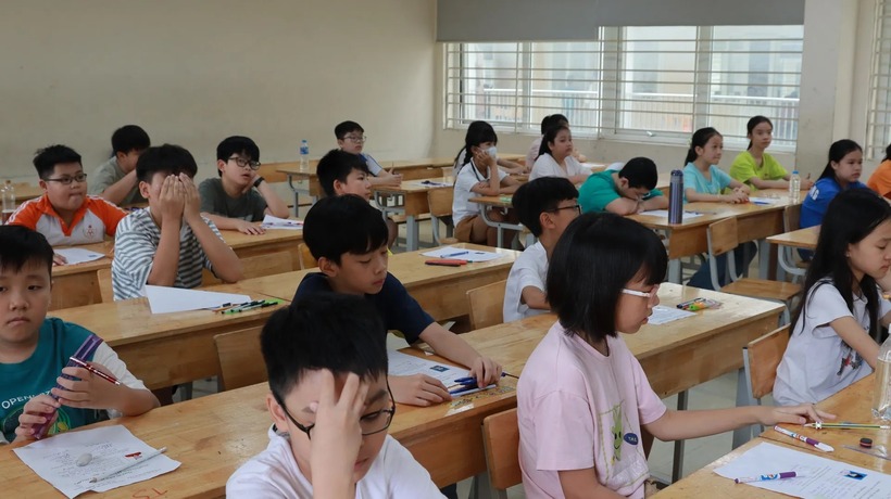 Trường THCS & THPT Nguyễn Tất Thành (Hà Nội) mới đây đã công bố kết quả thi đánh giá năng lực và điểm chuẩn vào lớp 6. Ảnh minh họa