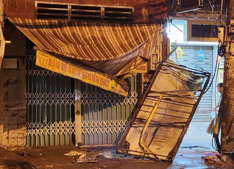 Hiện trường vụ tai nạn. Ảnh: Thanh Niên