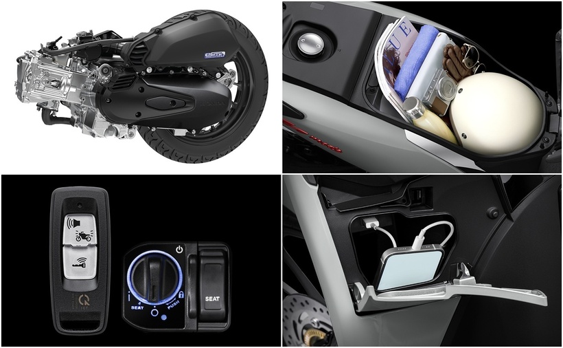 Động cơ và các tiện ích của Honda SH Mode 125. (Ảnh: Honda)