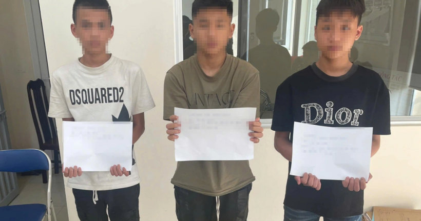 Các đối tượng bị bắt giữ (Ảnh: Nam An).