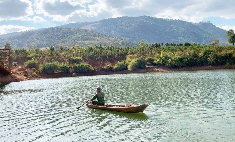 Hồ thủy điện Đak Krong. Ảnh: Báo Gia Lai.