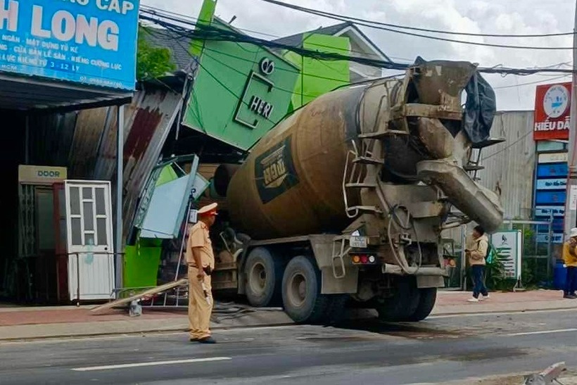 Hiện trường vụ tai nạn. Ảnh: Báo Lao động.