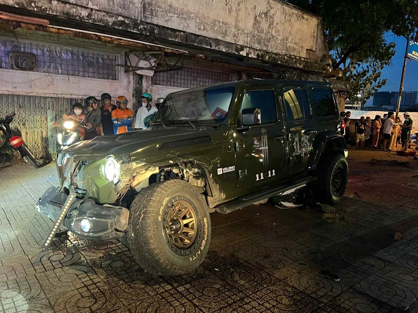 Chiếc xe ô tô gây tai nạn