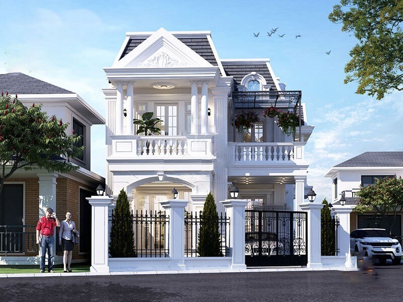 Kiến trúc tân cổ điển là sự giao thoa hài hòa giữa vẻ đẹp lãng mạn, cầu kỳ của kiến trúc cổ điển và sự phóng khoáng, tiện nghi của kiến trúc hiện đại. Ảnh minh họa