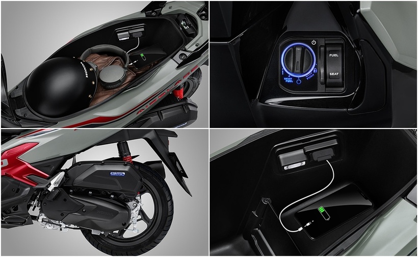 Động cơ và các tiện ích của Honda Air Blade. (Nguồn: Honda)