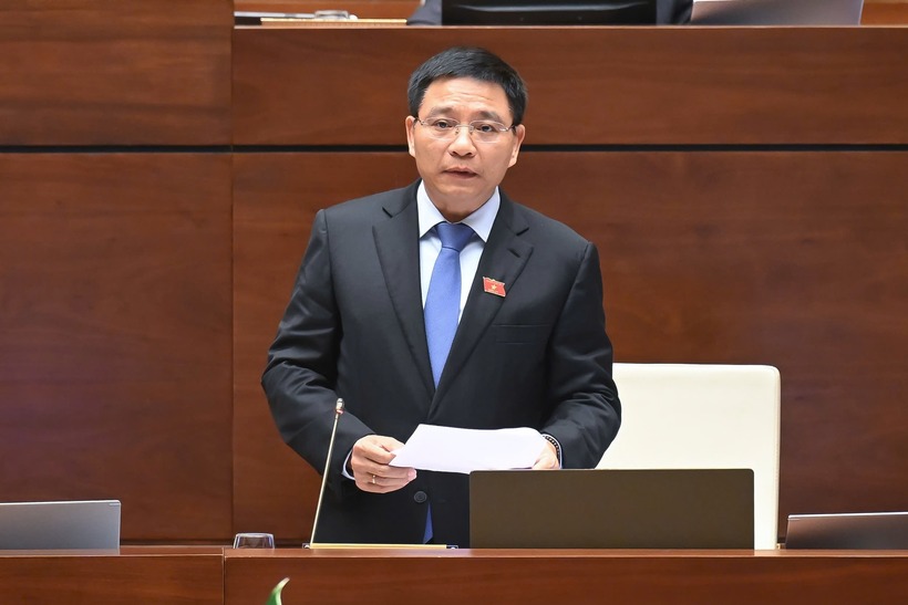 Bộ trưởng Bộ Tài chính Nguyễn Văn Thắng. (Ảnh: Media Quốc hội)