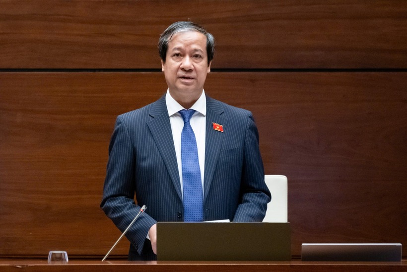 Bộ trưởng Bộ Giáo dục và Đào tạo Nguyễn Kim Sơn. (Ảnh: Media Quốc hội)