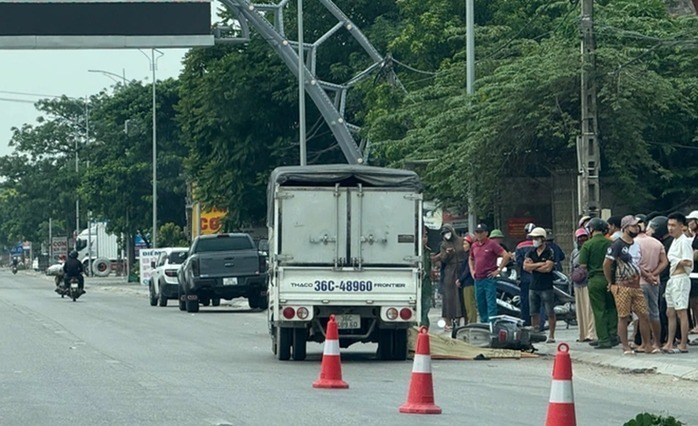 Hiện trường xảy ra vụ tai nạn. Ảnh: Báo Người lao động.