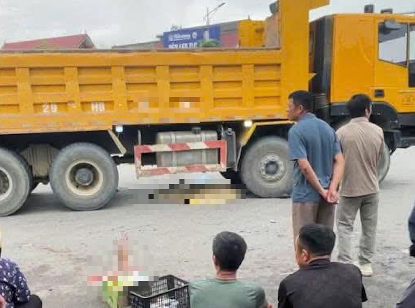 Hiện trường xảy ra vụ tai nạn. Ảnh: Báo Xây dựng.