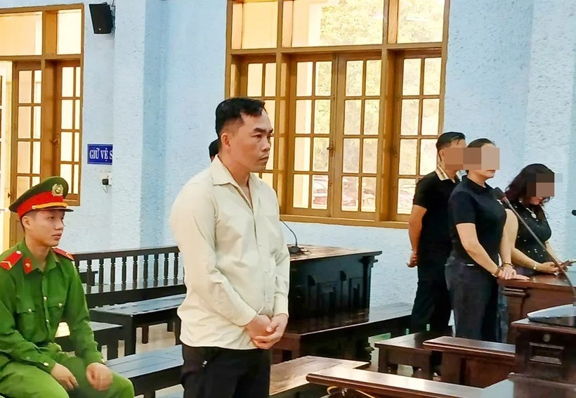 Bị cáo Nguyễn Phạm Hoàng tại phiên tòa xét xử. Ảnh: PLO