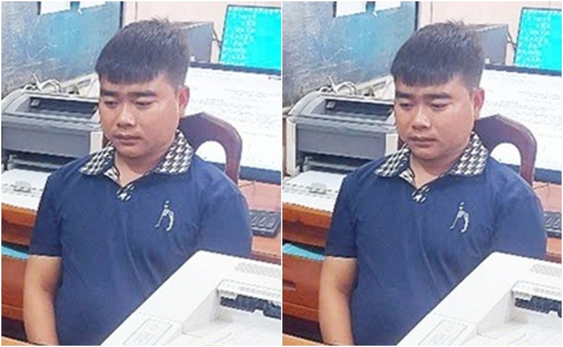 Nguyễn Văn Đấu tại cơ quan công an. (Ảnh: Công an)