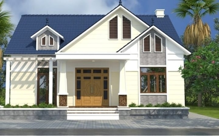 Nhà 3 gian mái Thái. Ảnh: Igcons