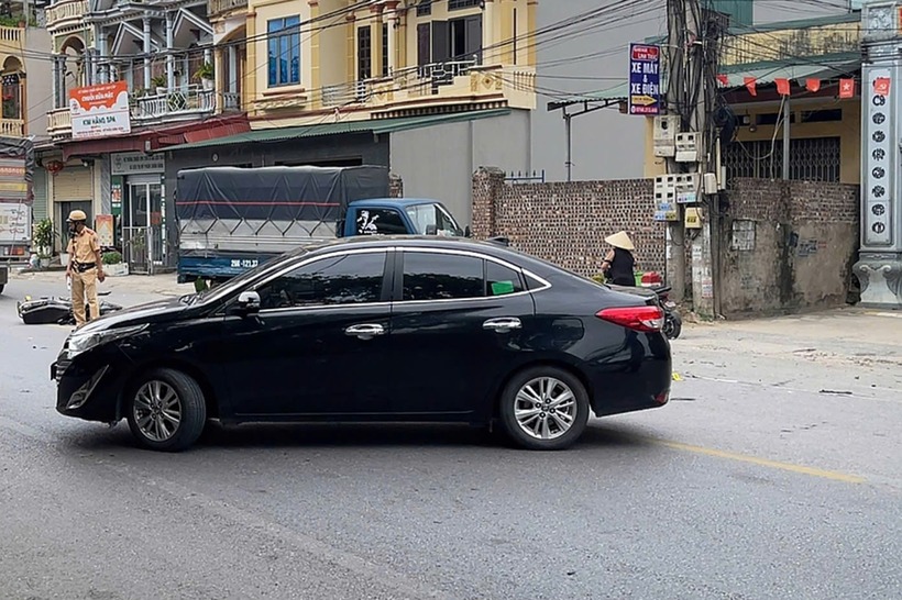 Hiện trường xảy ra vụ tai nạn. Ảnh: Vietnamnet.