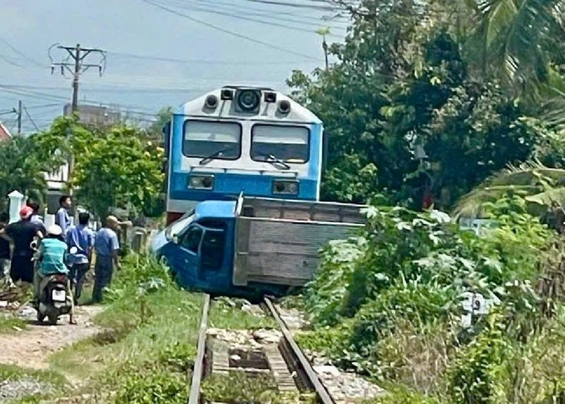 Hiện trường xảy ra vụ tai nạn. Ảnh: Báo Bình Thuận.