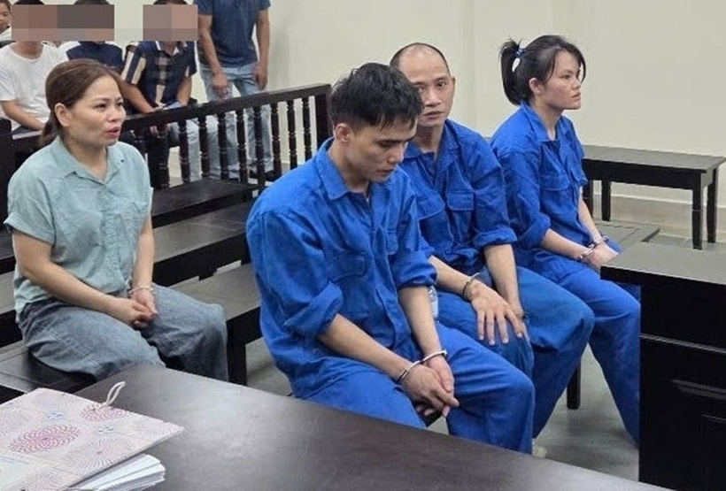 Các bị cáo tại phiên xét xử. Ảnh: Vietnamnet