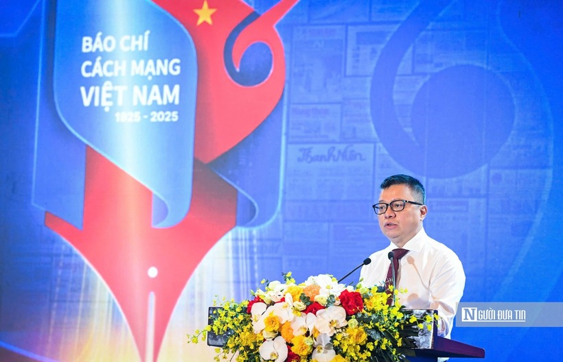 Ông Lê Quốc Minh - Ủy viên Trung ương Đảng, Tổng Biên tập Báo Nhân Dân, Phó Trưởng Ban Tuyên giáo và Dân vận Trung ương, Chủ tịch Hội Nhà báo Việt Nam.