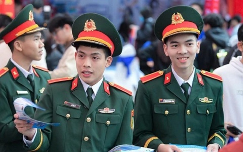 Số thí sinh đăng ký xét tuyển ngành quân đội tăng hơn 40%. Ảnh minh họa