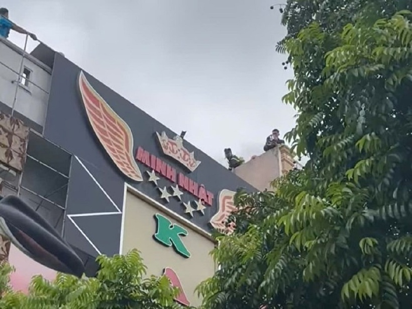 Quán karaoke nơi xảy ra vụ cháy. Ảnh: Lao động