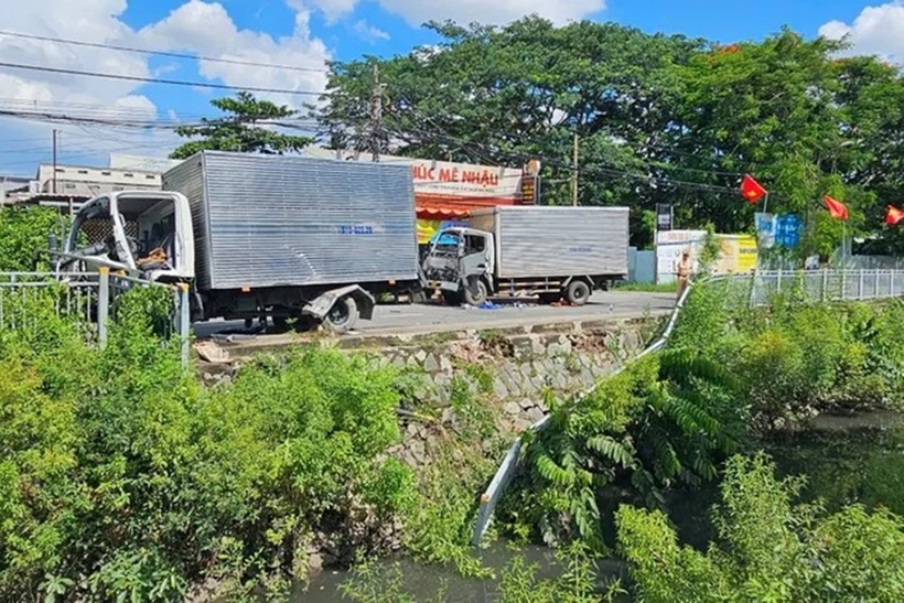 Hiện trường vụ tai nạn. Ảnh: Báo Tiền phong.