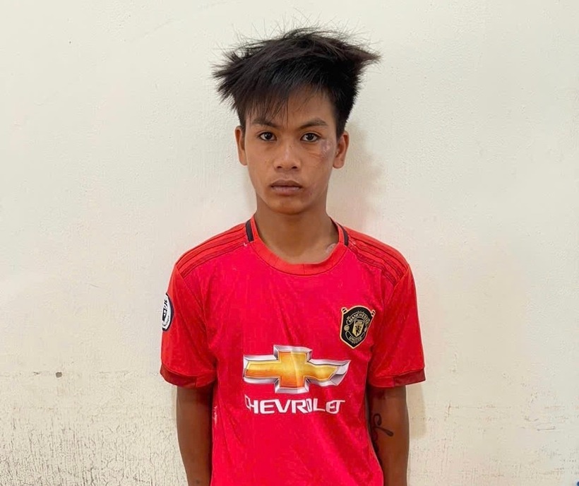 Đối tượng Trung đã bị bắt sau 17 giờ gây án. Ảnh: Báo Gia Lai