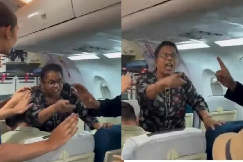 Nữ bác sĩ có hành vi gây rối nghiêm trọng, từ chối tuân thủ hướng dẫn của tiếp viên. Ảnh: The Sun