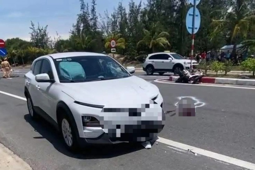 Hiện trường vụ tai nạn. Ảnh: Báo Dân trí.