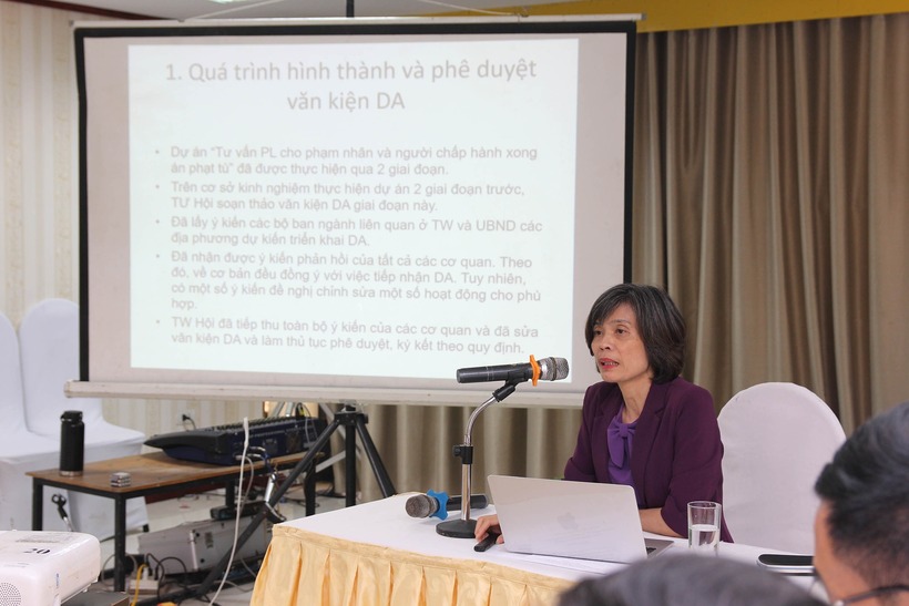 Hội Luật gia Việt Nam đã tiến hành giai đoạn mới của dự án "Tư vấn pháp luật cho phạm nhân và người đã chấp hành xong án phạt tù".