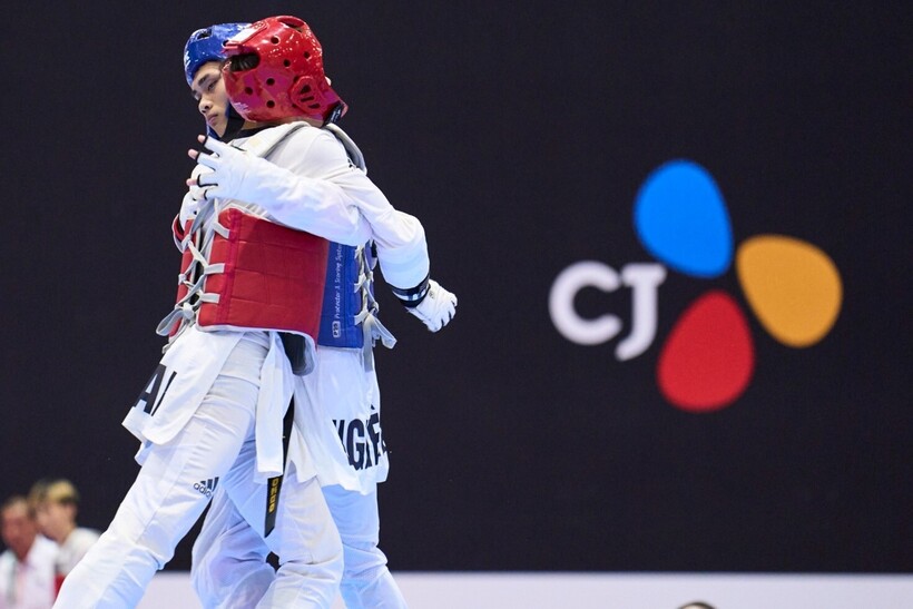 Tinh thần võ đạo của bộ môn Taekwondo được lan tỏa qua từng trận đấu. Ảnh: CJ.