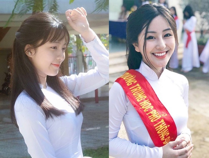 Tóc buộc nửa đầu.