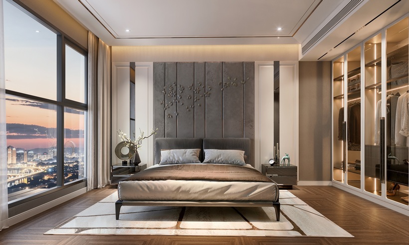 Căn hộ tại The Matrix One Premium sở hữu cửa sổ tràn viền sát trần, sàn đến hệ kính double Low-E cao cấp