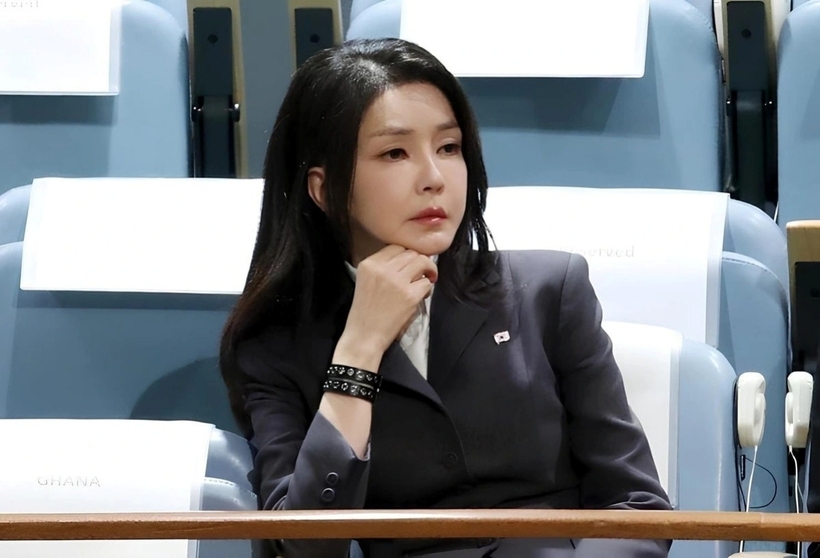 Cựu Đệ nhất phu nhân Hàn Quốc Kim Keon Hee. Ảnh: Newsis