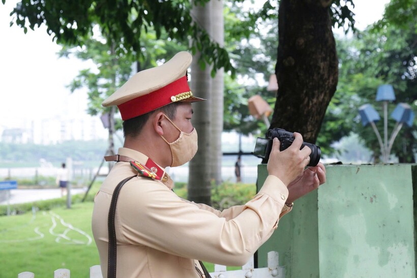 Ngoài việc tuần tra kiểm soát lưu động, đơn vị đã triển khai đồng bộ nhiều biện pháp như thiết bị nghiệp vị để ghi hình vi phạm.