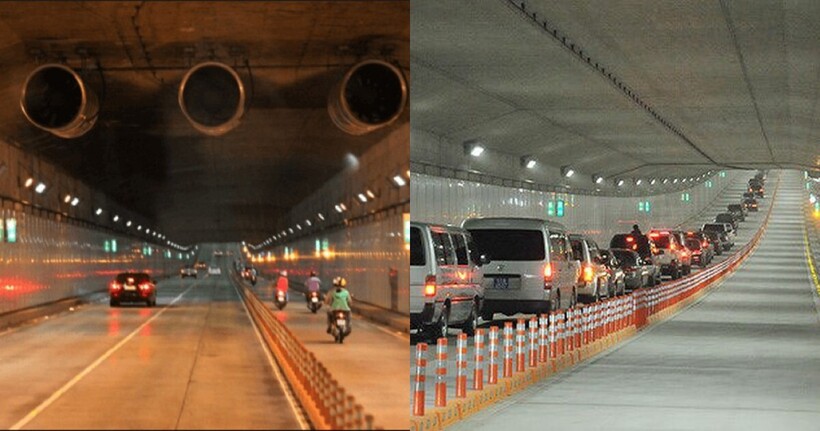 Bạn không được quay đầu xe máy trong hầm đường bộ.