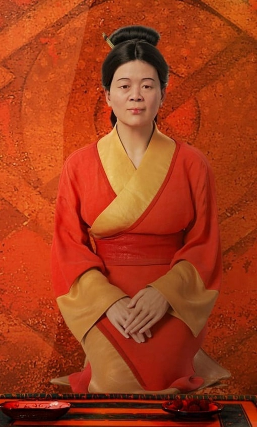 Hình ảnh Tân Truy phu nhân do AI phục dựng.
