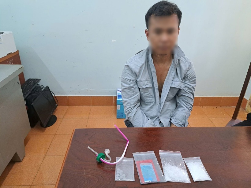 Nguyễn Trọng Cường tại cơ quan công an. Ảnh: Công Lý