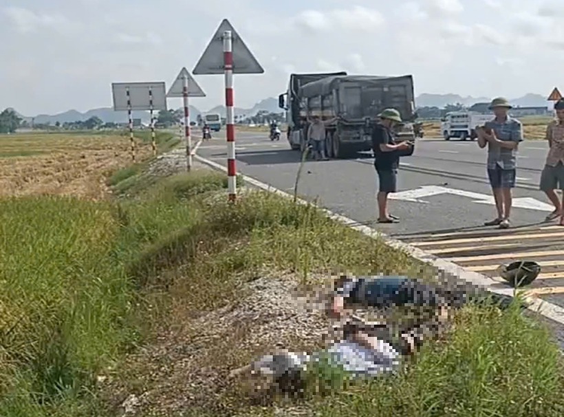 Hiện trường xảy ra vụ tai nạn. Ảnh: Báo Xây dựng.