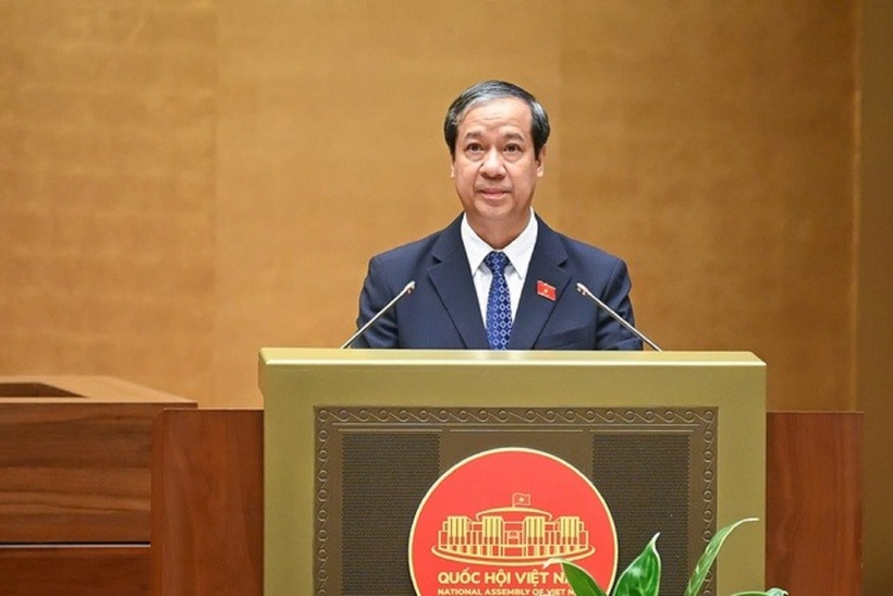 Bộ trưởng Bộ Giáo dục và Đào tạo Nguyễn Kim Sơn (Ảnh: Media Quốc hội).