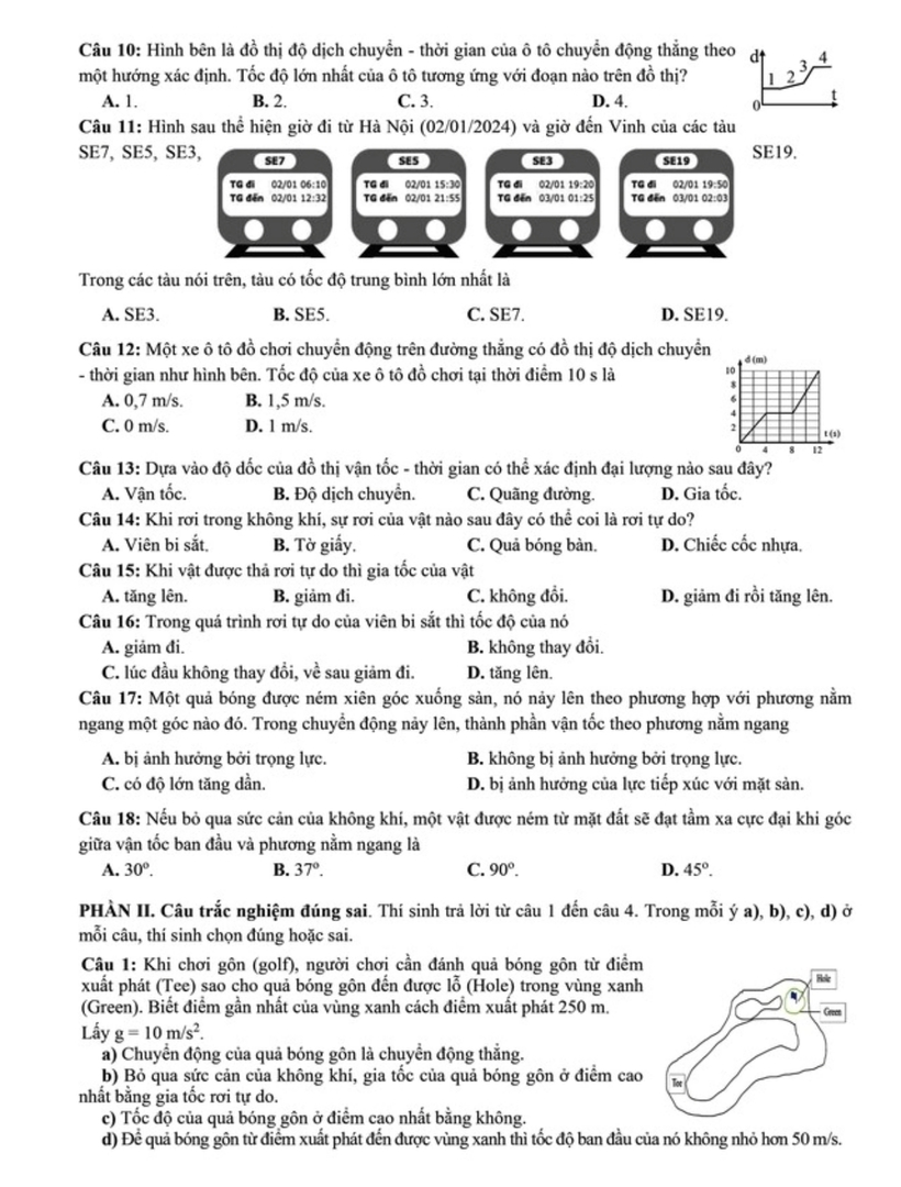Đáp án gợi ý, đề thi môn Vật lý mã đề 0201 tốt nghiệp THPT 2025 chính xác nhất - 4