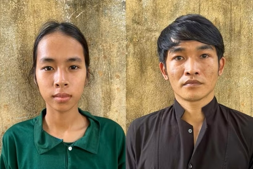 Hai đối tượng Lê Thị Nhàn và Nguyễn Quốc Dũng. (Ảnh: BVPL)