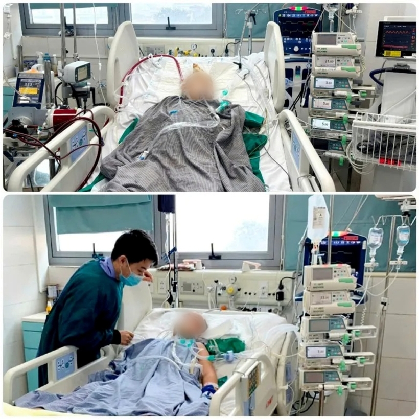 Theo Bệnh viện Bạch Mai, bệnh nhân đã hồi phục ngoạn mục, nhận thức tốt, chức năng vận động cải thiện từng ngày. Ảnh: Pháp Luật TP.HCM