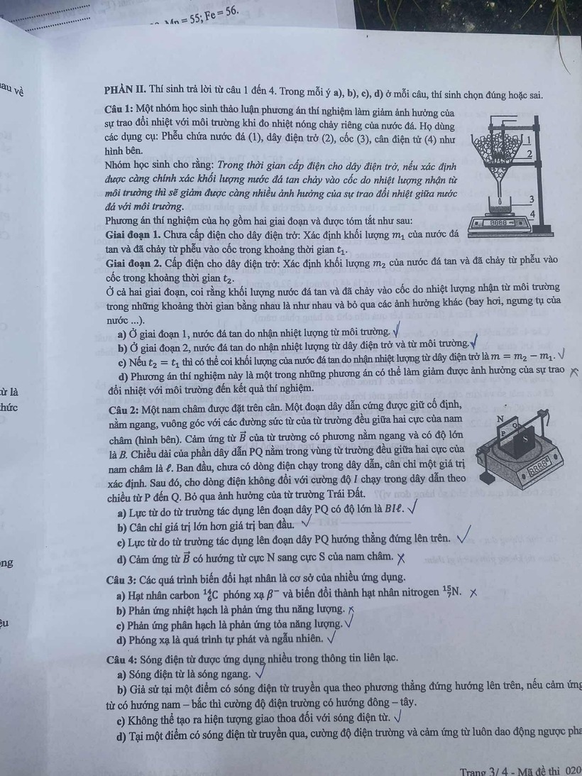 Đáp án gợi ý, đề thi môn Vật lý mã đề 0206 tốt nghiệp THPT 2025 chính xác nhất - 4