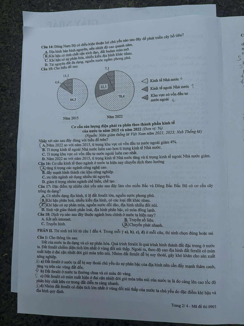 Đáp án, đề thi môn Địa lý mã đề 0903 Tốt nghiệp THPT 2025 chính xác nhất - 3