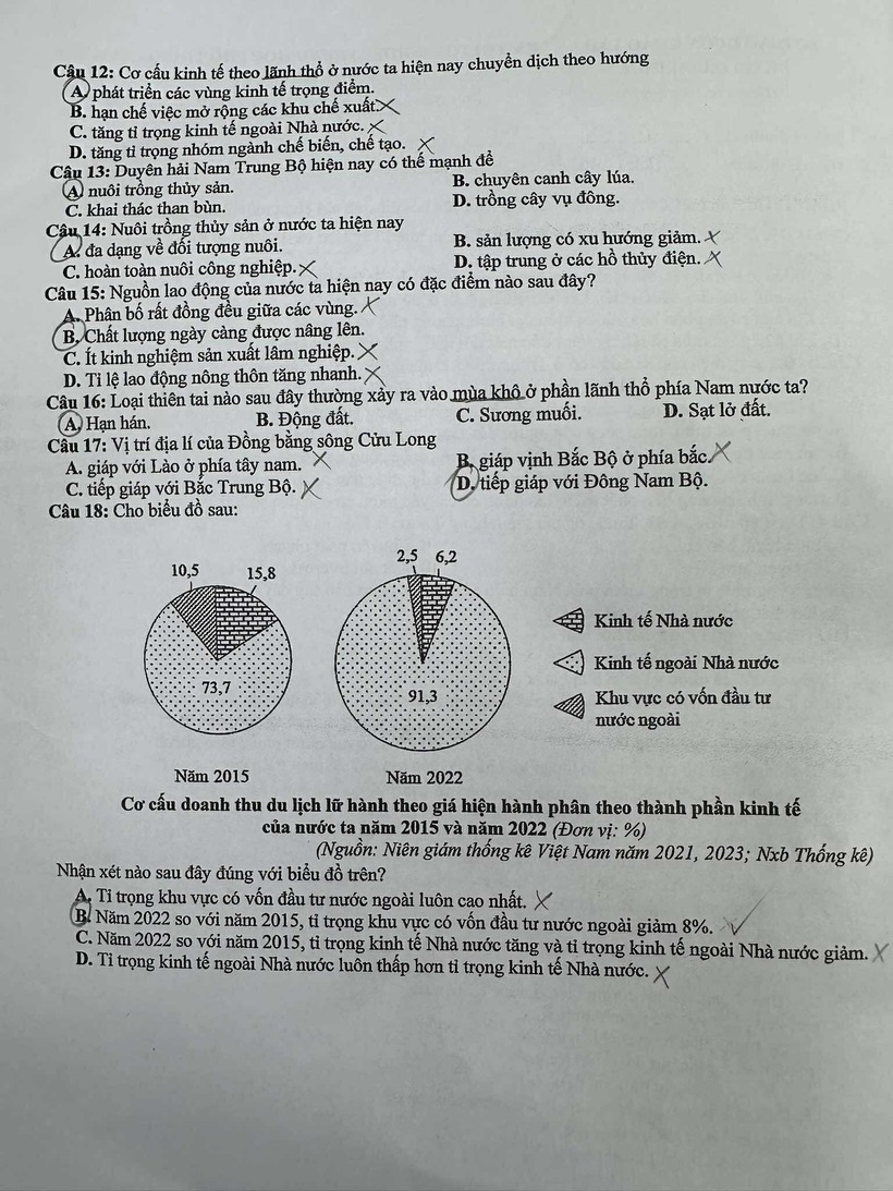 Đáp án, đề thi môn Địa lý mã đề 0906 Tốt nghiệp THPT 2025 chính xác nhất - 3