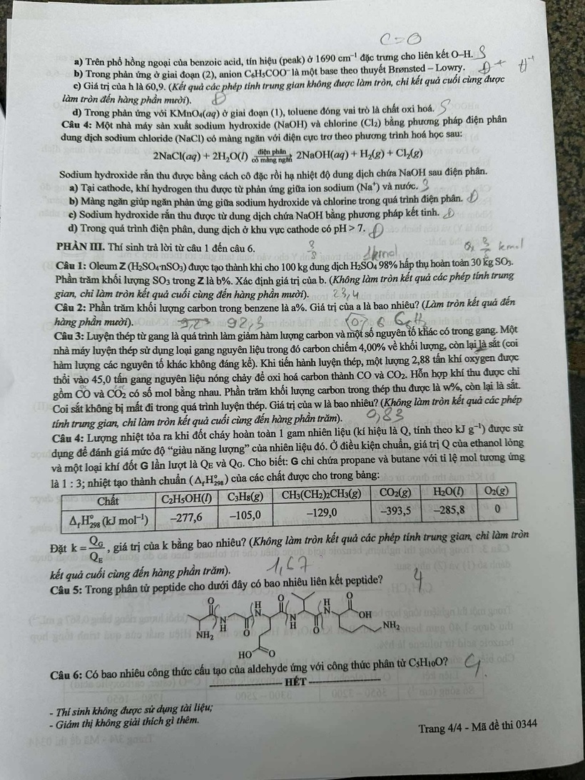 Gợi ý đáp án, đề thi môn Hóa học mã đề 0344 tốt nghiệp THPT 2025 chính xác nhất - 5