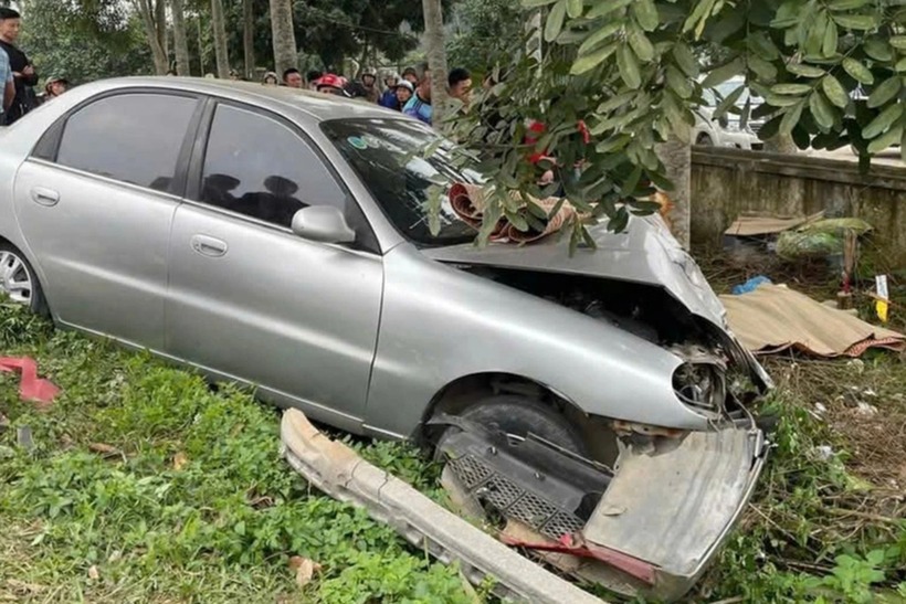 Hiện trường vụ tai nạn. Ảnh: Dân trí