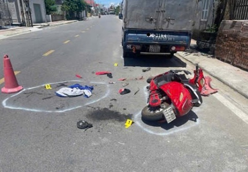 Hiện trường vụ tai nạn. Ảnh: Báo Xây dựng.